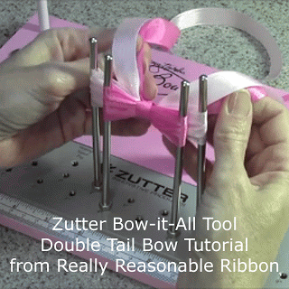 Zutter Bow-it-All Tutorial * Double Tail Bows with Really Reasonable Ribbon