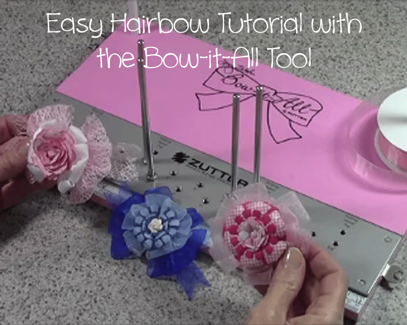 Zutter Bow-it-All Tutorial * Easy Hair Bows with Really Reasonable Ribbon