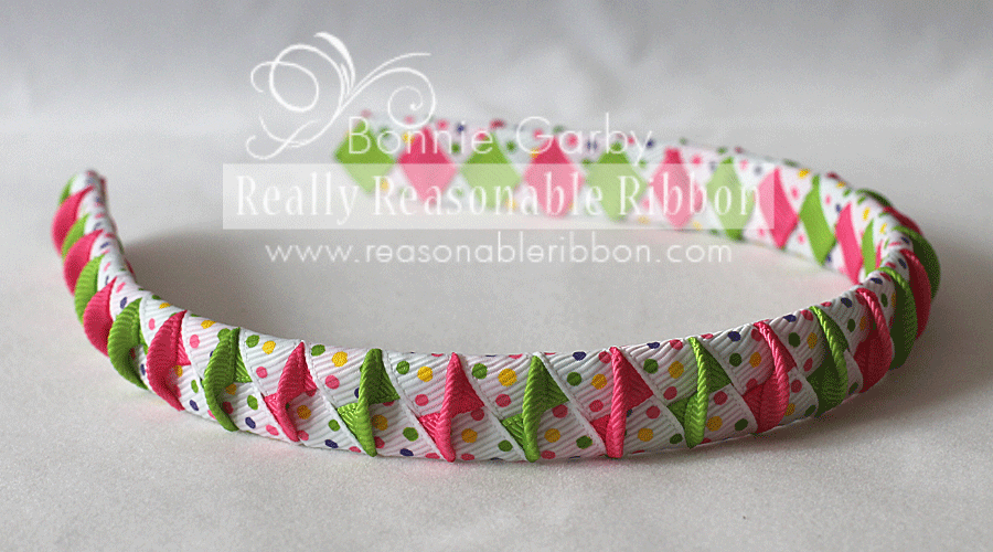 Fun Summer Woven Ribbon Headband