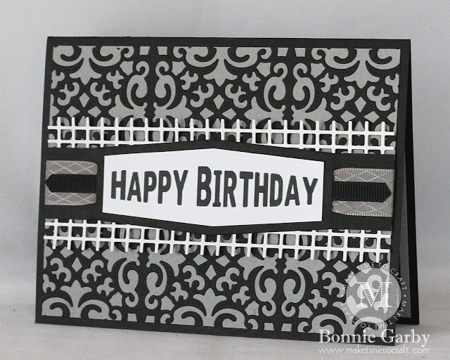 Ribbon on a Masculine Card?  Of Course You Can!!