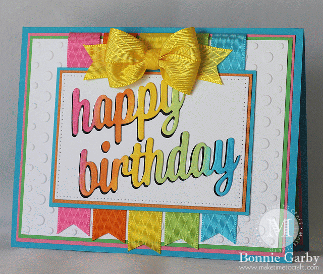 Bright Summer Colors Birthday Card