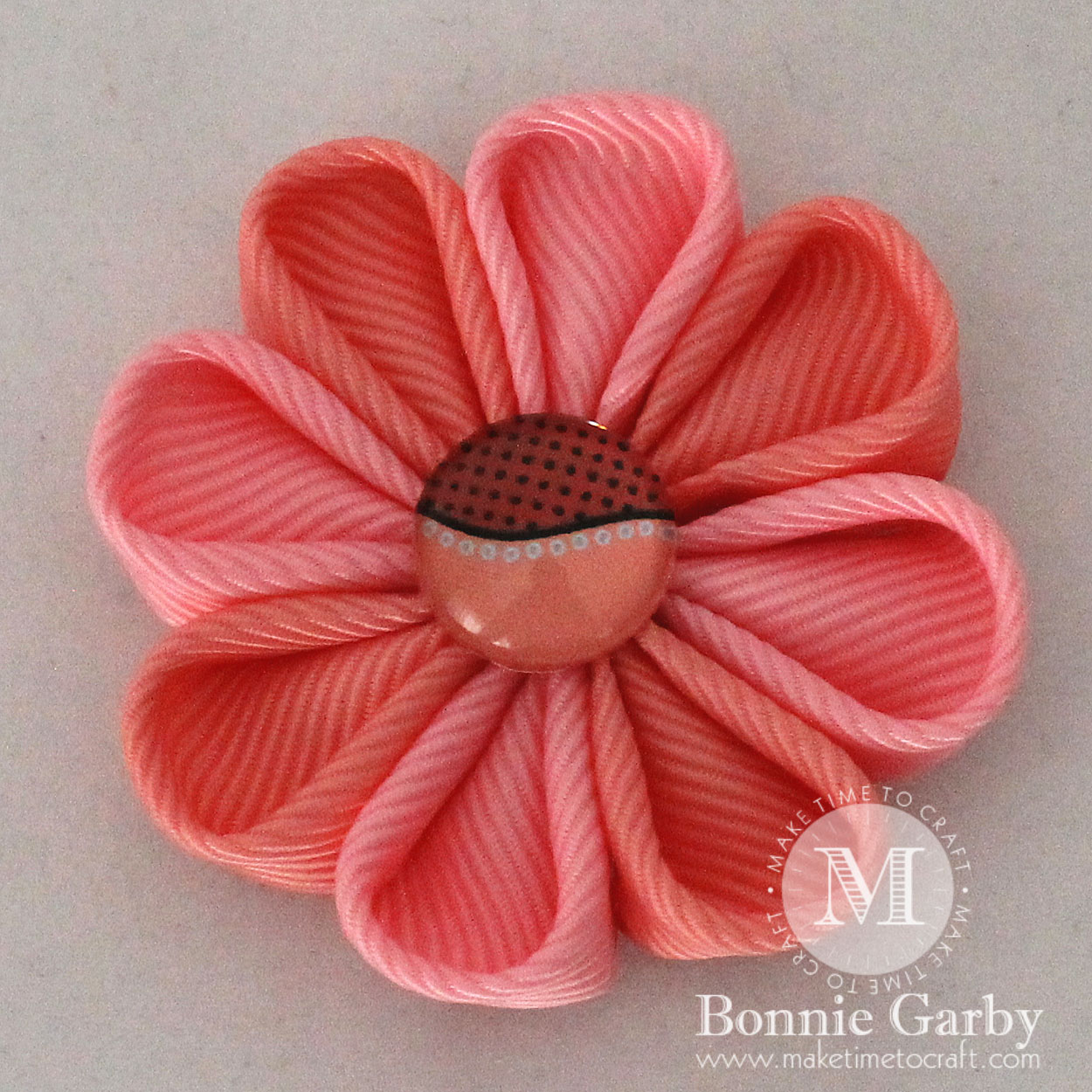 DIY Kanzashi Ribbon Flower Petal #2 Video Tutorial