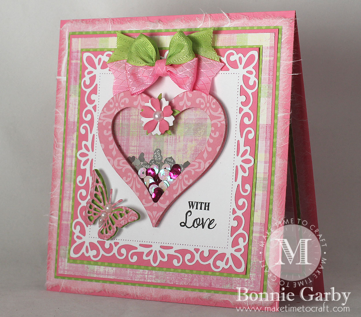 New Hearts Themed Challenge on the Really Reasonable Ribbon Blog