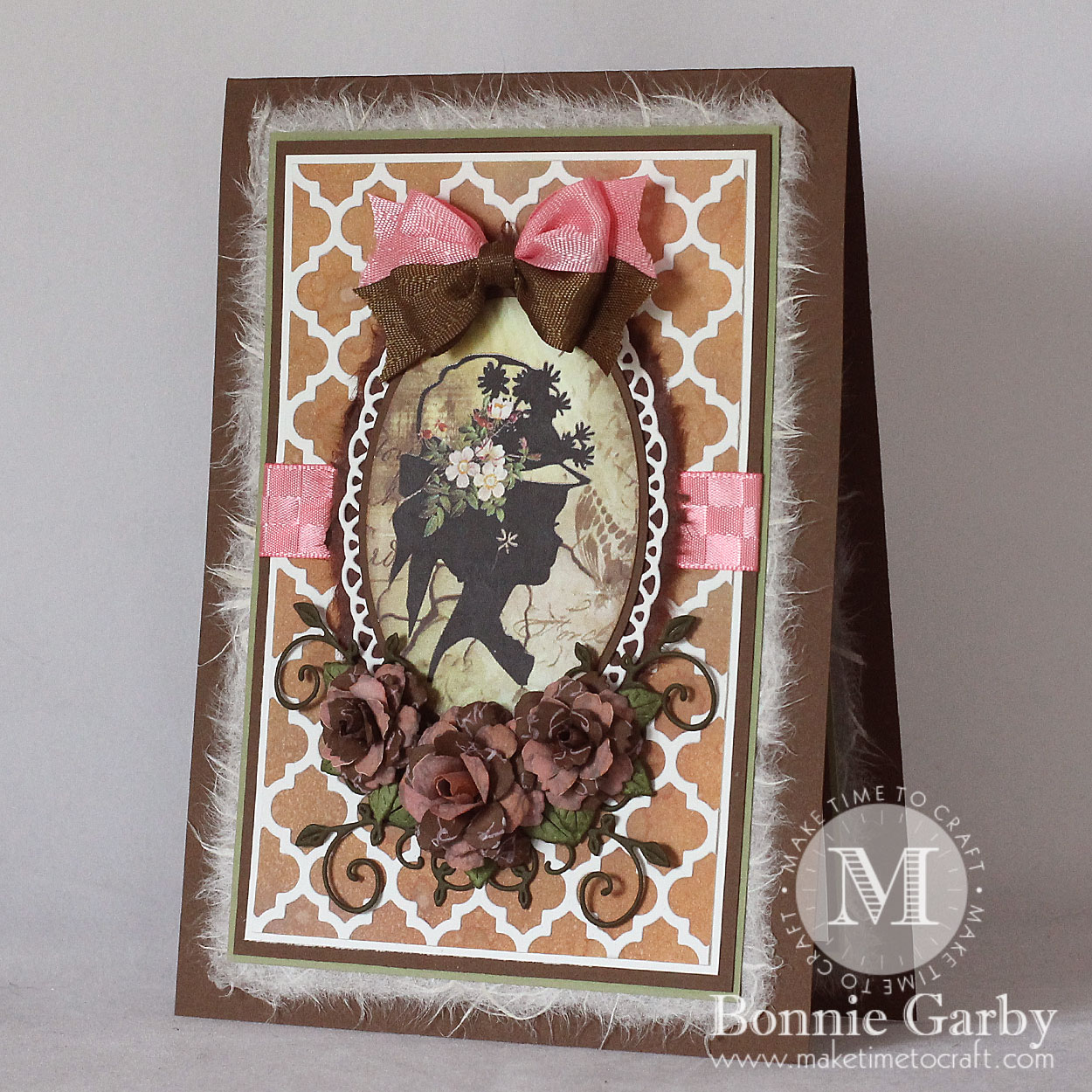 Vintage Silhouette Note Card