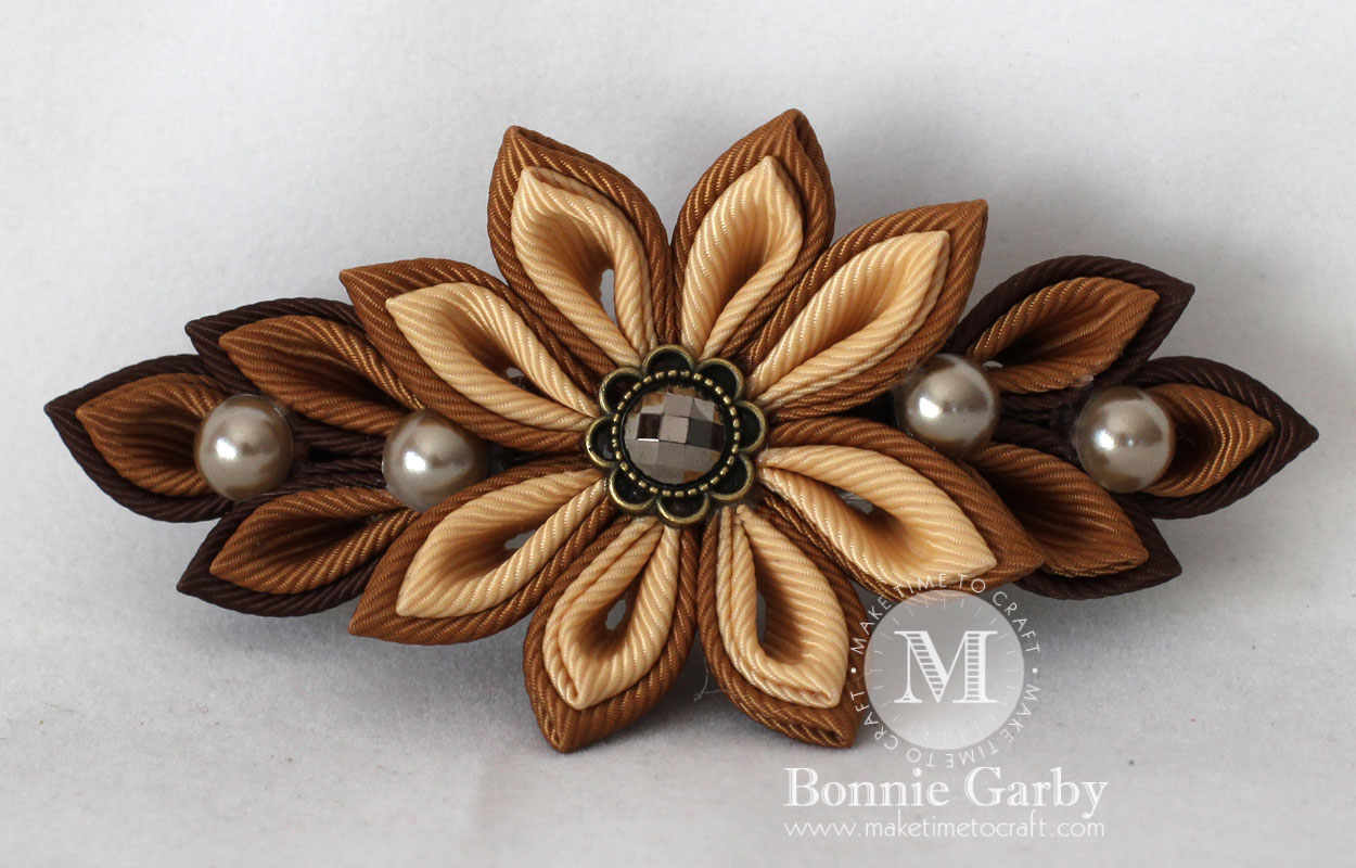 Autumn Color Kanzashi Hair Clip