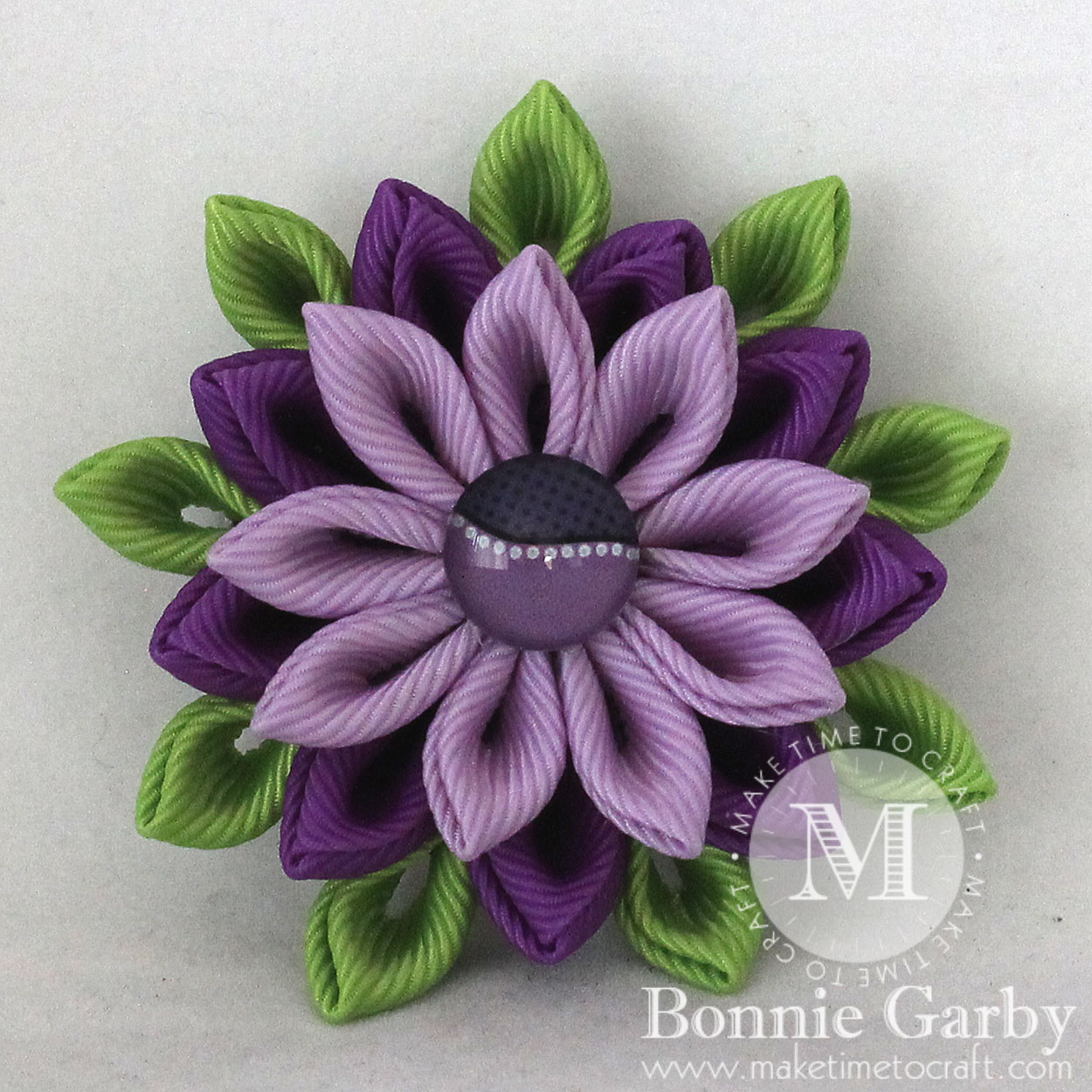 Kanzashi Flower Bow!