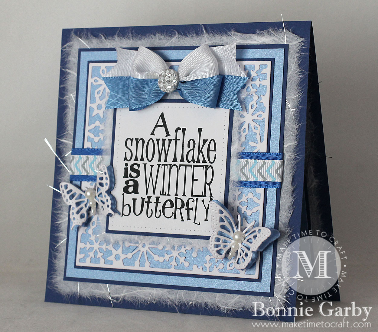 Handmade Card with Ribbon