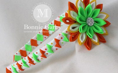 Woven Ribbon Headbands and Ribbon Kanzashi Flowers and Tutorials