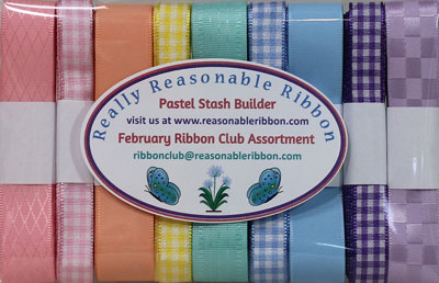 February 2021 Ribbon Club Assortment from Really Reasonable Ribbon