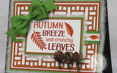 Autumn Breeze and Crunchy Leaves Autumn Note Card