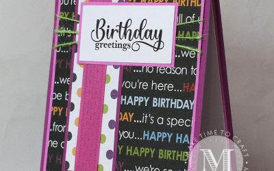 Clean and Simple Birthday Card that is FLAT for Mailing