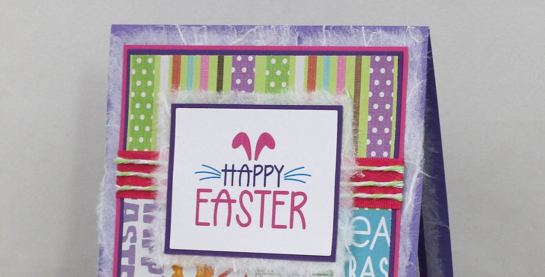 Happy Easter Greeting Card with Digital Stamps from Bonnie Garby Designs