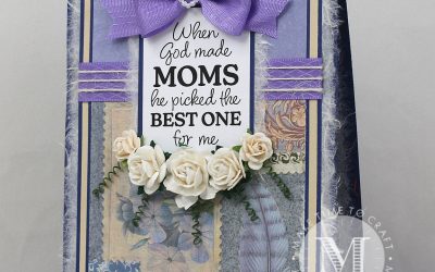 Floral Mother’s Day Card featuring Digital Stamps from Bonnie Garby Designs