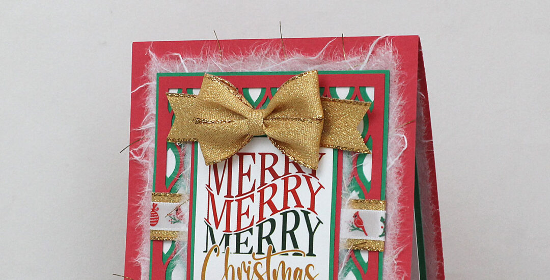 Sparkly Layered Christmas Card